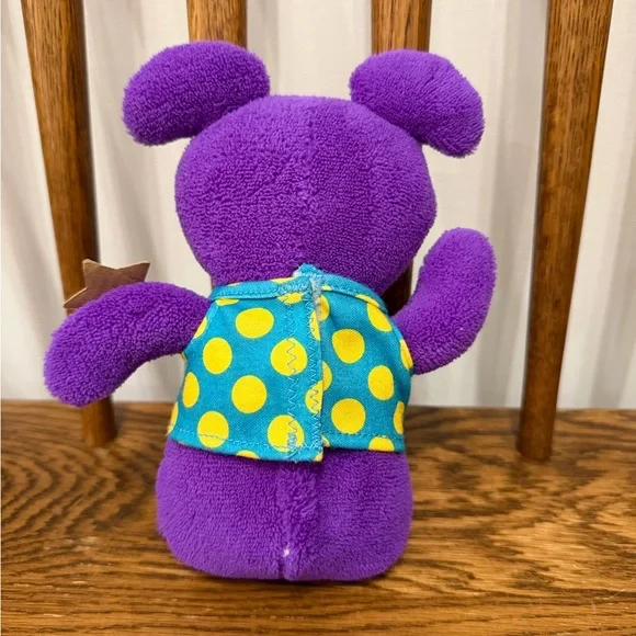 Sing A-Ma-Jig Singing Purple Polka Dot Sound Toy Plush Sings HandTag EUC WORKS - Picture 3 of 3